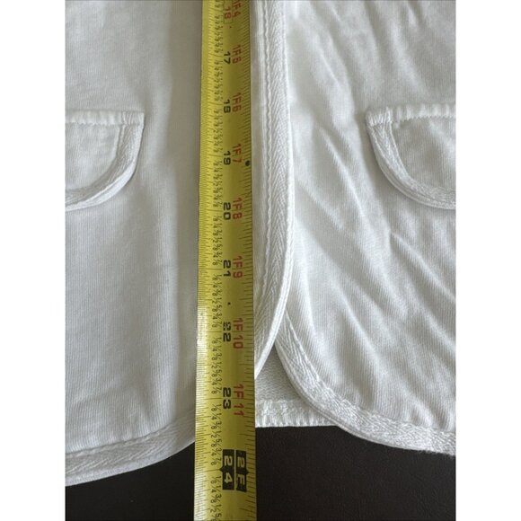 Miss Etam Womens White Button-Front Blazer Jacket XL - Picture 7 of 9